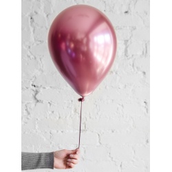 Шар розовый хром