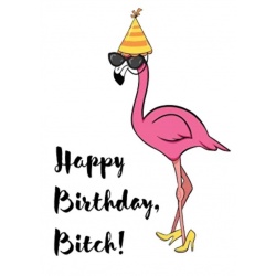 Открытка Фламинго