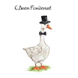 Открытка Гусь