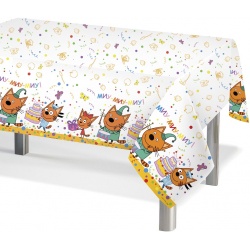 Скатерть одноразовая, Три Кота, 120*180 см