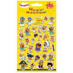 Наклейки объемные Три Кота, 11*20 см, 1 шт.