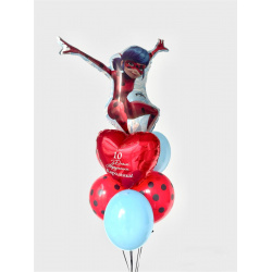 Букет из шаров «Леди Баг на задании»